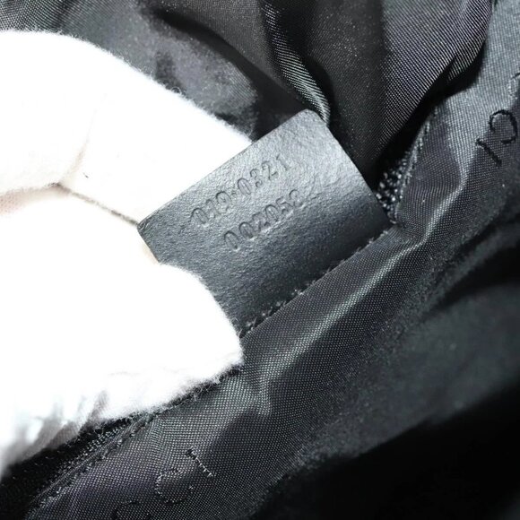 GUCCI Backpack Nylon Leather Orange Black Silver Auth bs28642 - Picture 11 of 14